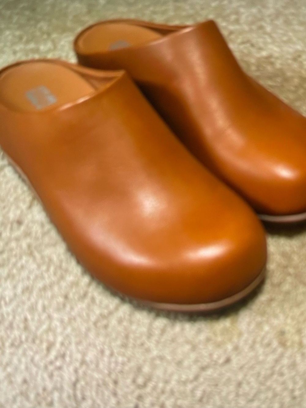 Fitflop Tan Leather Clogs
